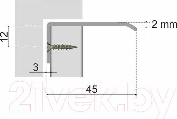 Изображение товара Ручка для мебели Boyard Dante RT006SC.1/128
