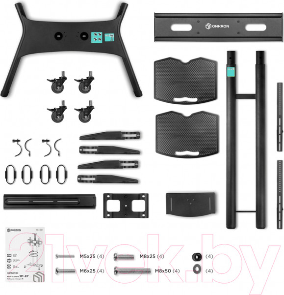 Изображение товара Стойка для ТВ/аппаратуры Onkron TS1881 (черный)