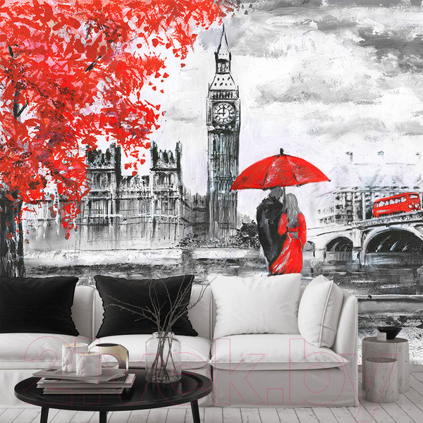 Изображение товара Фотообои листовые Citydecor Лондон акварель 2 (300x254)
