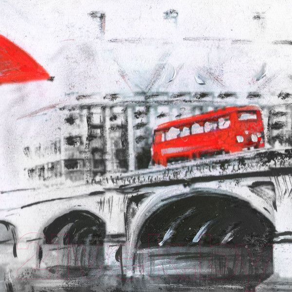 Изображение товара Фотообои листовые Citydecor Лондон акварель 2 (300x254)