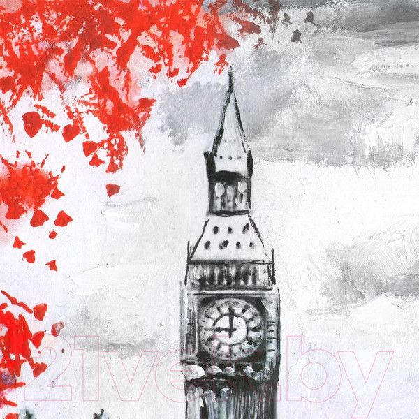 Изображение товара Фотообои листовые Citydecor Лондон акварель 2 (300x254)