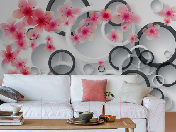 Изображение товара Фотообои листовые Citydecor Абстракция с кругами 3 (400x254)