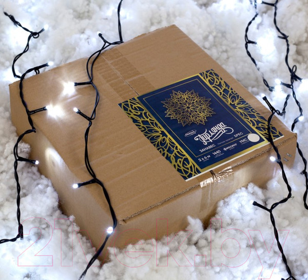 Изображение товара Световой занавес Luazon 1080279 (2x6м, белый)