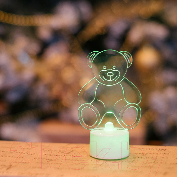 Изображение товара Световая фигурка Neon-Night Мишка 2D 501-047