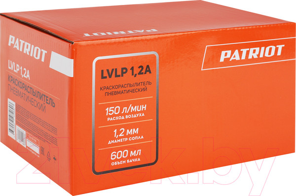 Изображение товара Пневматический краскопульт PATRIOT LVLP 1.2A (830901016)