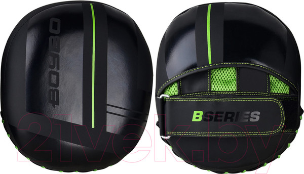 Изображение товара Боксерские лапы BoyBo B-Series / Флекс (черный/зеленый)