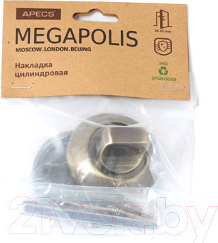 Изображение товара Фиксатор дверной защелки Apecs Megapolis WC-0803-AB