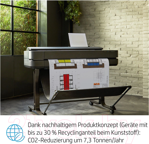 Изображение товара Плоттер HP Designjet T630 24-in (5HB09A)