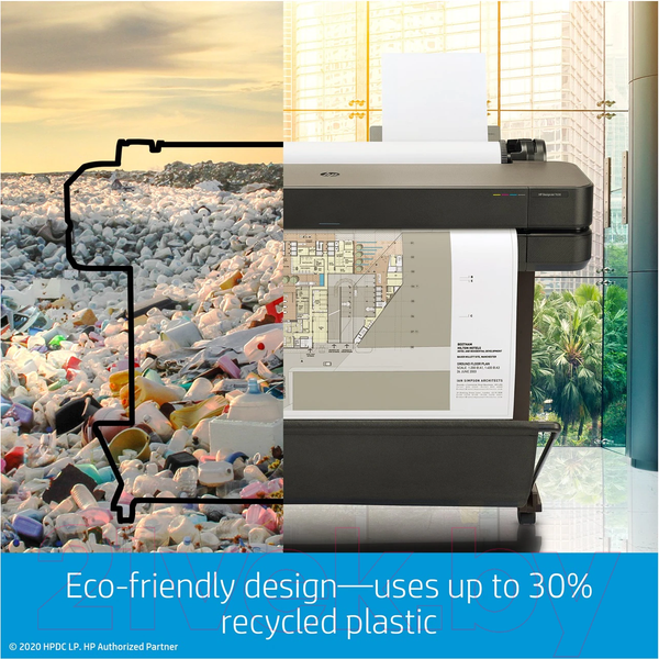 Изображение товара Плоттер HP Designjet T630 36-in (5HB11A)