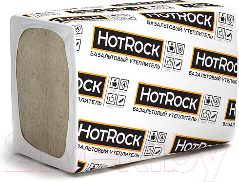 Изображение товара Минеральная вата HotRock Блок 1200х600x50 (упаковка)