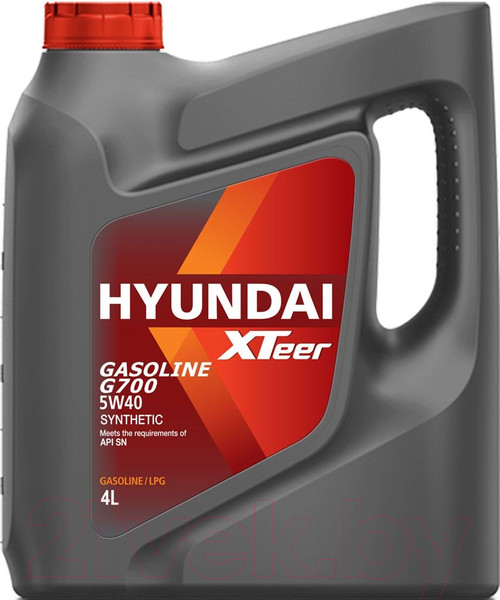 Изображение товара Моторное масло Hyundai XTeer Gasoline G700 5W40 / 1041136 (4л)