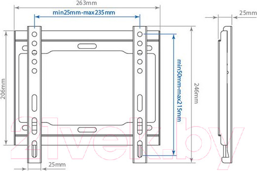 Изображение товара Кронштейн для телевизора ARM Media Steel-5 (черный)