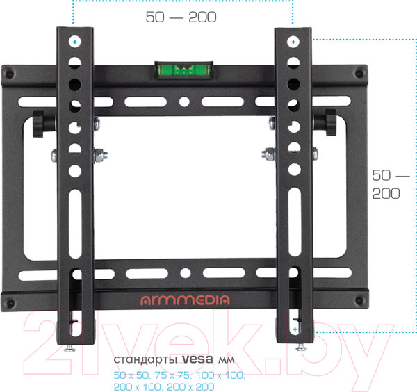 Изображение товара Кронштейн для телевизора ARM Media Steel-6 (черный)