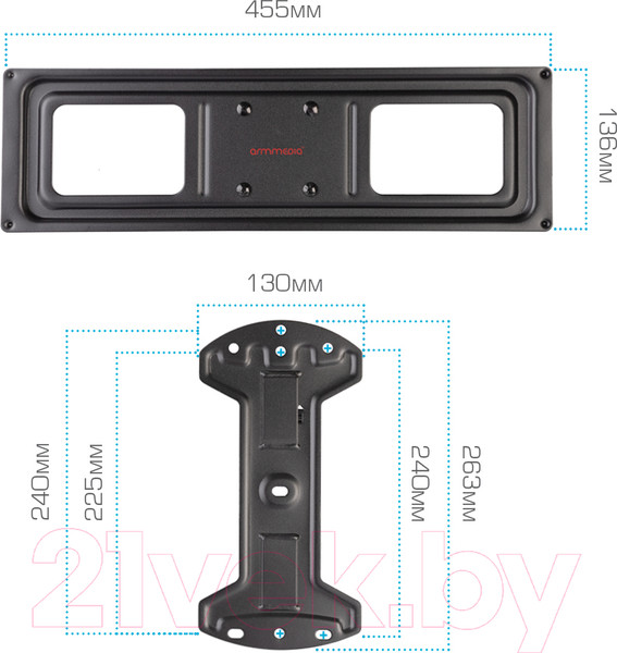 Изображение товара Кронштейн для телевизора ARM Media LCD-415 (черный)