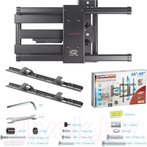 Изображение товара Кронштейн для телевизора ARM Media Paramount-40 (черный)