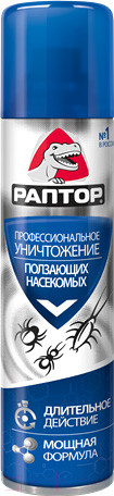 Изображение товара Аэрозоль от насекомых Раптор От ползающих насекомых (350мл)