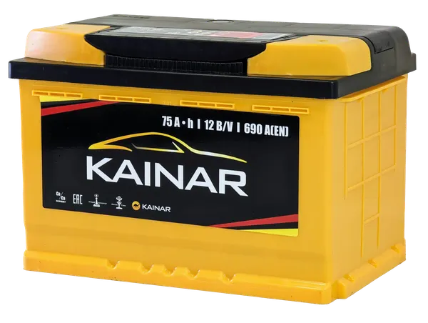 Изображение товара Автомобильный аккумулятор Kainar R+ / 075 11 20 02 0121 10 11 0 L (75 А/ч)