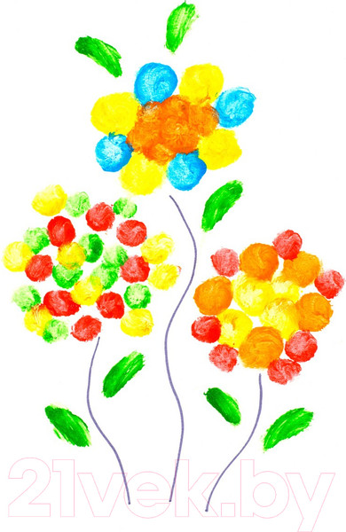 Изображение товара Пальчиковые краски Roxy-Kids Сенсорные / RPF-002