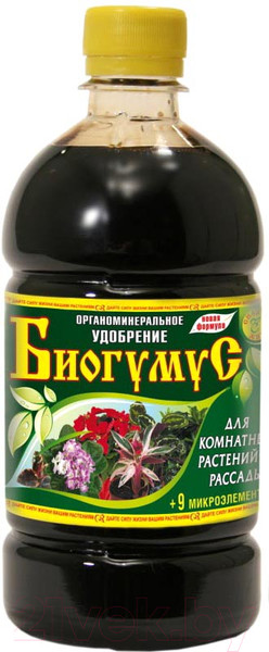 Изображение товара Удобрение Сила Жизни Биогумус для комнатных растений и рассады (500мл)