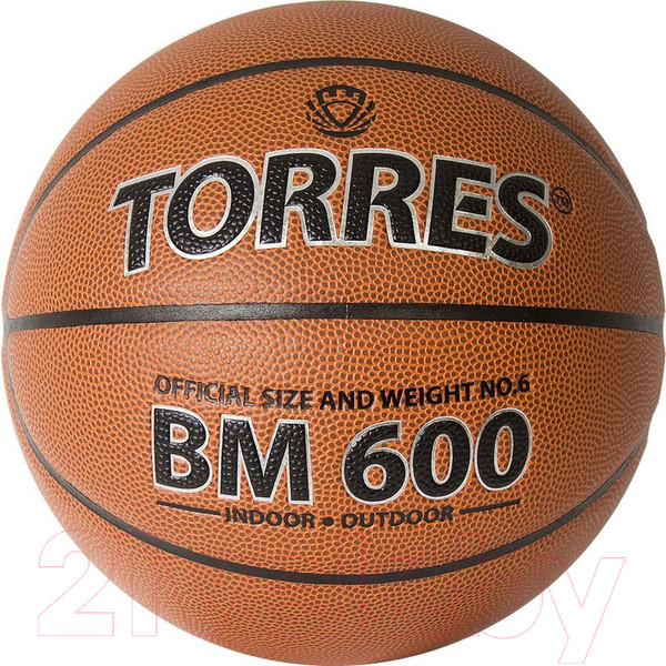 Изображение товара Баскетбольный мяч Torres BM600 / B32026 (размер 6)