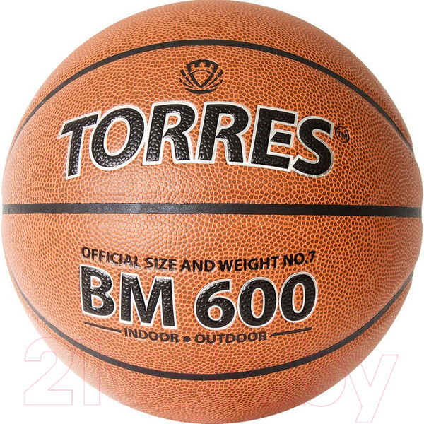 Изображение товара Баскетбольный мяч Torres BM600 / B32027 (размер 7)