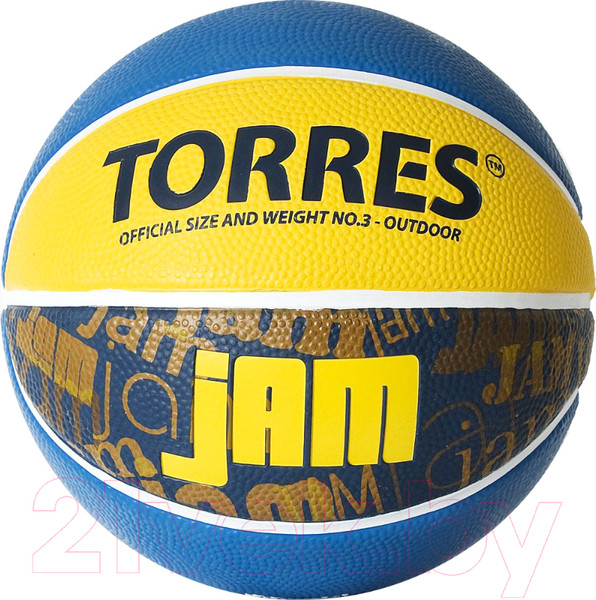 Изображение товара Баскетбольный мяч Torres Jam B02043 (размер 3)