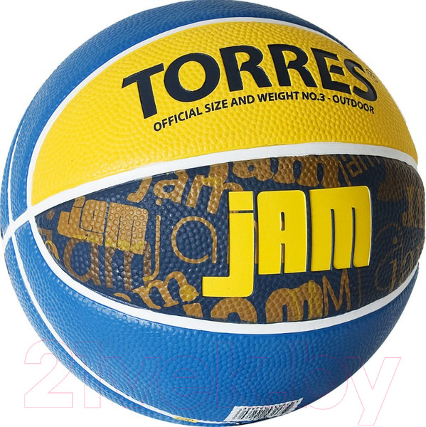 Изображение товара Баскетбольный мяч Torres Jam B02043 (размер 3)