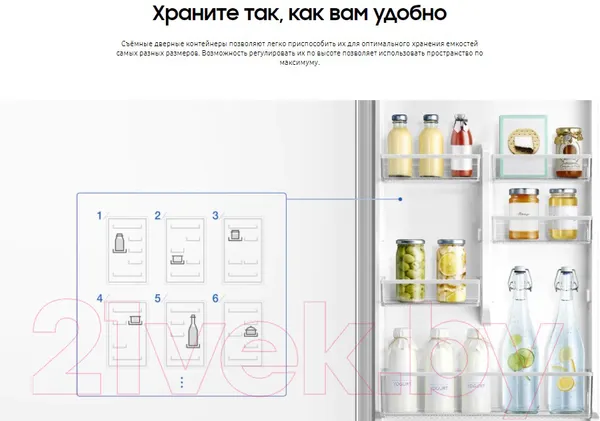 Изображение товара Холодильник с морозильником Samsung RB37A5000SA/WT