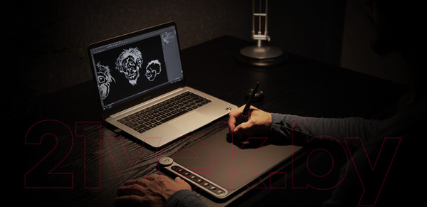 Изображение товара Графический планшет Huion Inspiroy Dial Q620M