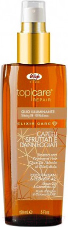 Изображение товара Масло для волос Lisap Top Care Repair Elixir Care для сияния истощённых волос (150мл)