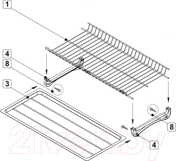 Изображение товара Сушилка для посуды встраиваемая Boyard SU03/900 (хром)