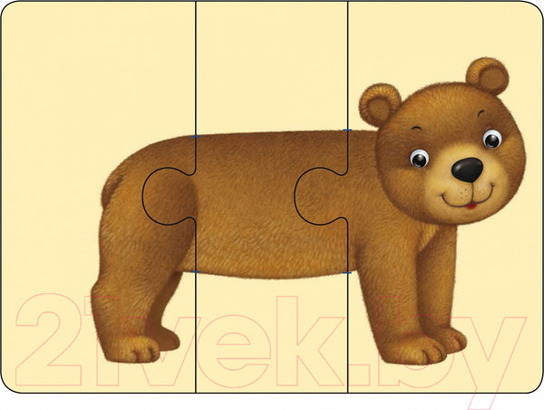 Изображение товара Развивающие карточки Робинс Зоозверопутаница. Собираем картинки, слоги и слова