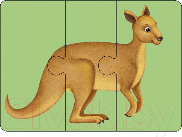 Изображение товара Развивающие карточки Робинс Зоозверопутаница. Собираем картинки, слоги и слова