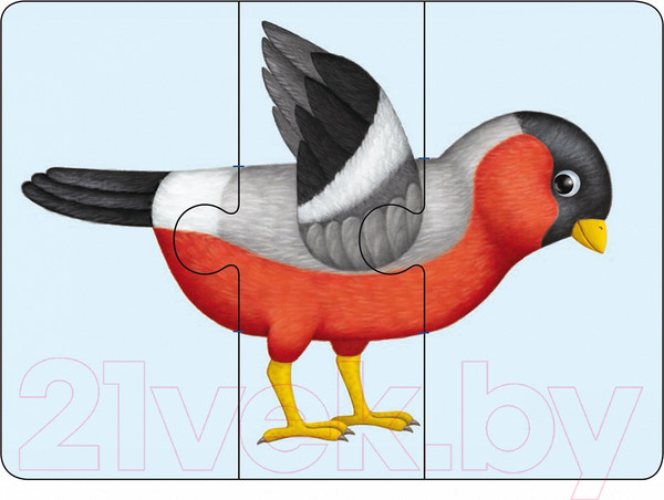 Изображение товара Развивающие карточки Робинс Зоозверопутаница. Собираем картинки, слоги и слова