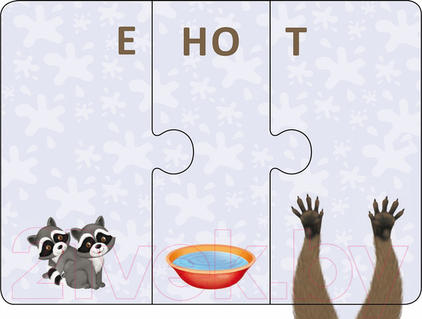 Изображение товара Развивающие карточки Робинс Зоозверопутаница. Собираем картинки, слоги и слова