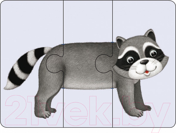 Изображение товара Развивающие карточки Робинс Зоозверопутаница. Собираем картинки, слоги и слова