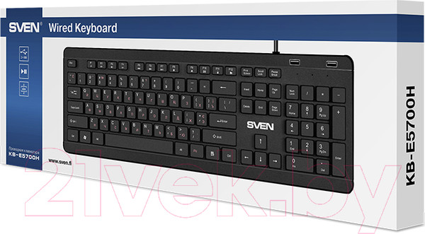 Изображение товара Клавиатура Sven KB-E5700H (черный)