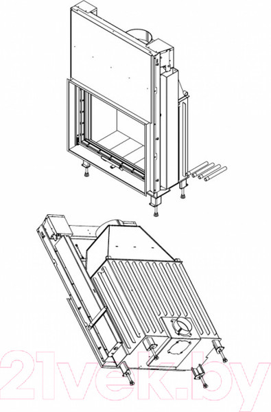 Изображение товара Каминная топка Мета-бел Fenix 900 ТКТ 11.0-01