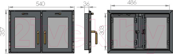 Изображение товара Дверца печная Мета-бел ДП-05