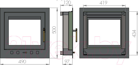 Изображение товара Дверца печная Мета-бел ДП-06