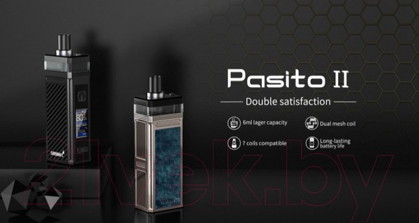 Изображение товара Электронный парогенератор Smoant Pasito II 80W Pod 2500mAh (черный ромб)