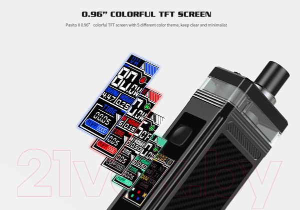Изображение товара Электронный парогенератор Smoant Pasito II 80W Pod 2500mAh (черный ромб)