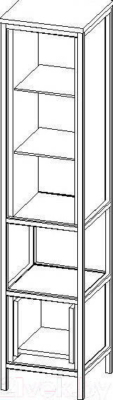 Изображение товара Шкаф-полупенал для ванной Cersanit Botanique 30 / 63016
