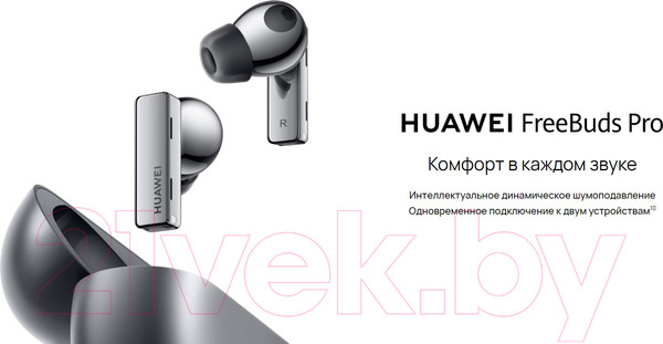 Изображение товара Беспроводные наушники Huawei FreeBuds Pro / T0003 (угольный черный)