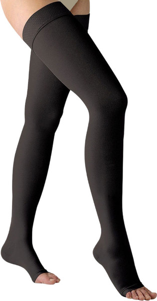 Изображение товара Чулки компрессионные Aries Avicenum 360 с резинкой и открытым носком / 9999 (M, Long)