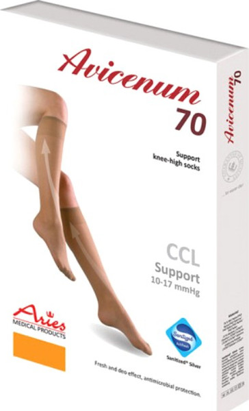 Изображение товара Гольфы компрессионные Aries Avicenum 70 с закрытым носком / 9999 (р.42-44)