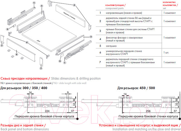 Изображение товара Комплект креплений мебельных Boyard Стар SB18 / SBH63/GR