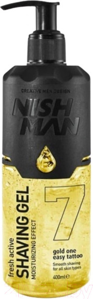 Изображение товара Гель для бритья NishMan 07 Gold One (400мл)