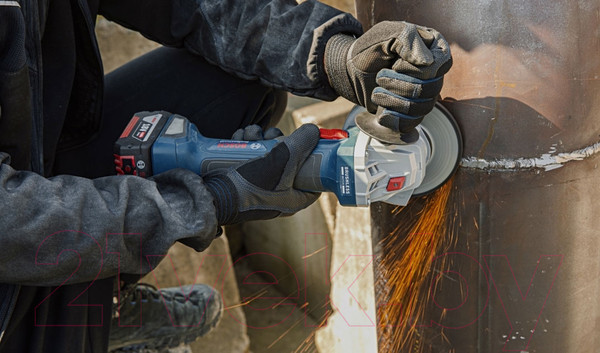 Изображение товара Профессиональная угловая шлифмашина Bosch GWS 180-LI (0.601.9H9.020)