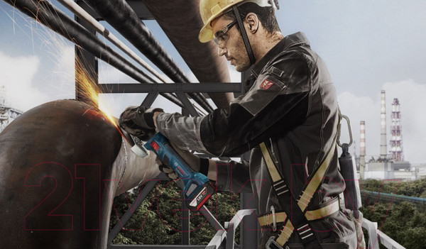 Изображение товара Профессиональная угловая шлифмашина Bosch GWS 180-LI (0.601.9H9.020)